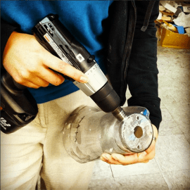 Drills are used often and need bits that can drill through carbon fiber. Step bits are often used to create wider openings.