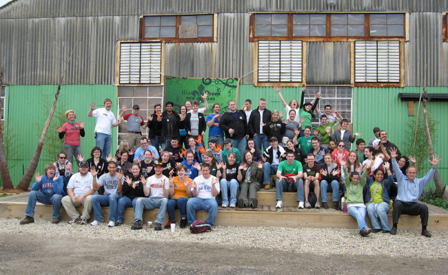 Historic Green volunteers working in the Lower 9th Ward in New Orleans. They currently do most of their work through partnerships in New Orleans and Kansas City, Missouri.