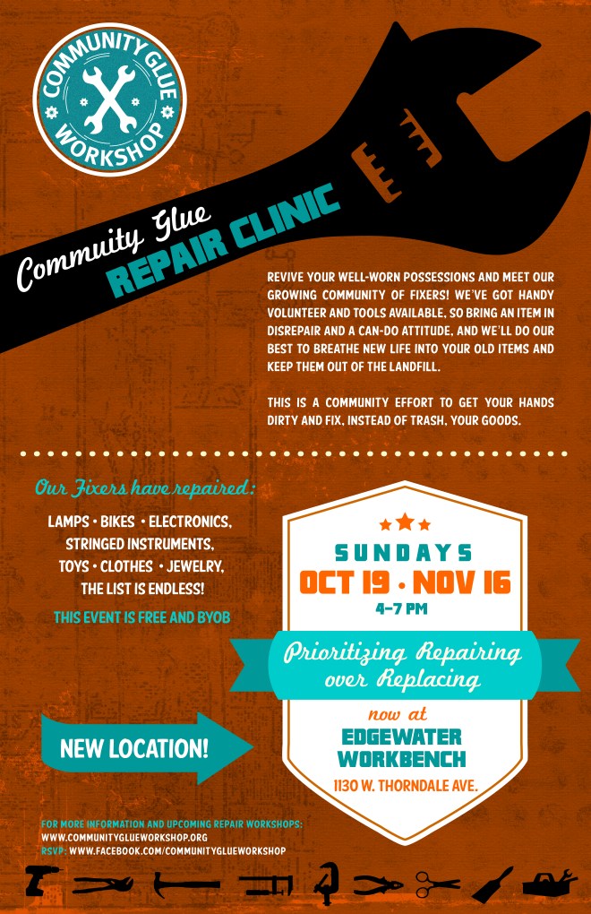 If you're in the Chicago area, check out one of our fall repair clinics. Can it fit through a standard door? Let's have at it!